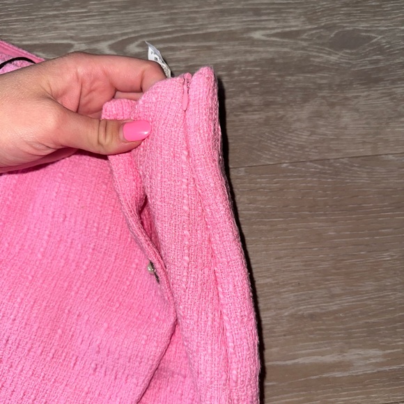 Zara Pink Tweeded Skort 
Size M - Picture 3 of 5